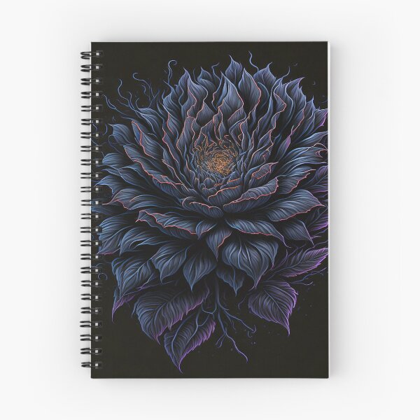 Item preview, Magic Black Ice Flowers designed and sold by SimpleWallArt.