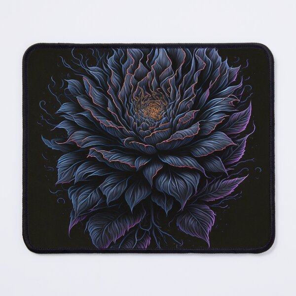 Item preview, Magic Black Ice Flowers designed and sold by SimpleWallArt.