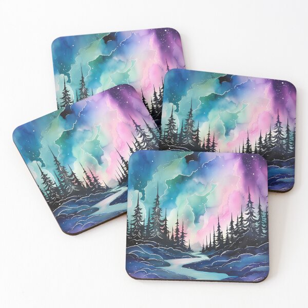 Artikelvorschau, Alcohol ink northern lights  entworfen und verkauft von tropicaltee.