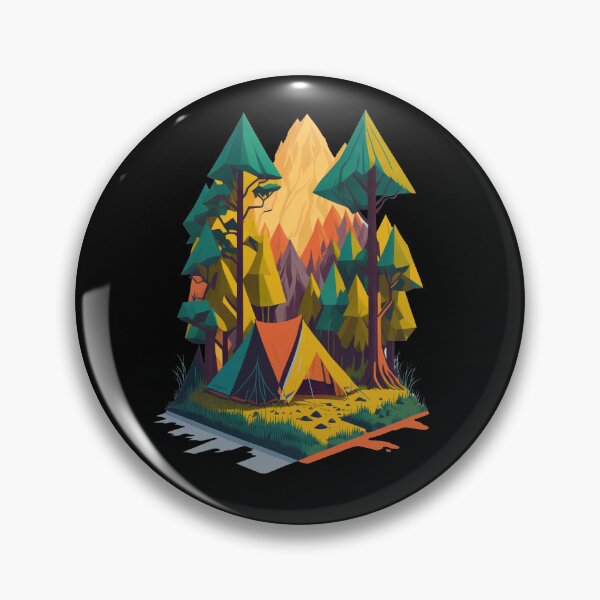 Item preview, Serene Solitude - A Captivating Lone Tent in the Lush Forest designed and sold by kanjxtan.