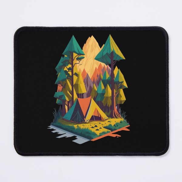 Item preview, Serene Solitude - A Captivating Lone Tent in the Lush Forest designed and sold by kanjxtan.
