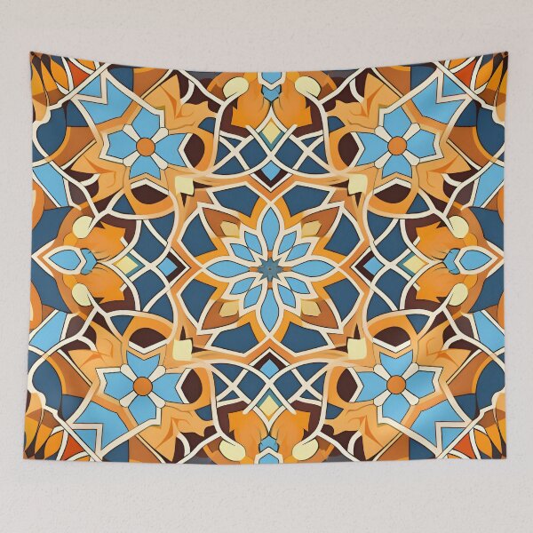 Item preview, Mystique of Arabic Motifs Seamless Pattern designed and sold by imaginariumlab.