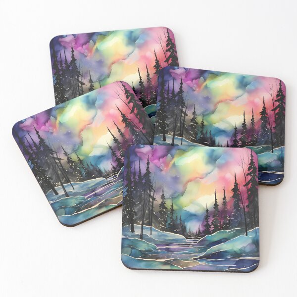 Artikelvorschau, Alcohol ink northern lights entworfen und verkauft von tropicaltee.