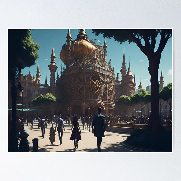 Item preview, "Surreal Fantasia: Illuminating the Amusement Park Night" designed and sold by BlareBlare.