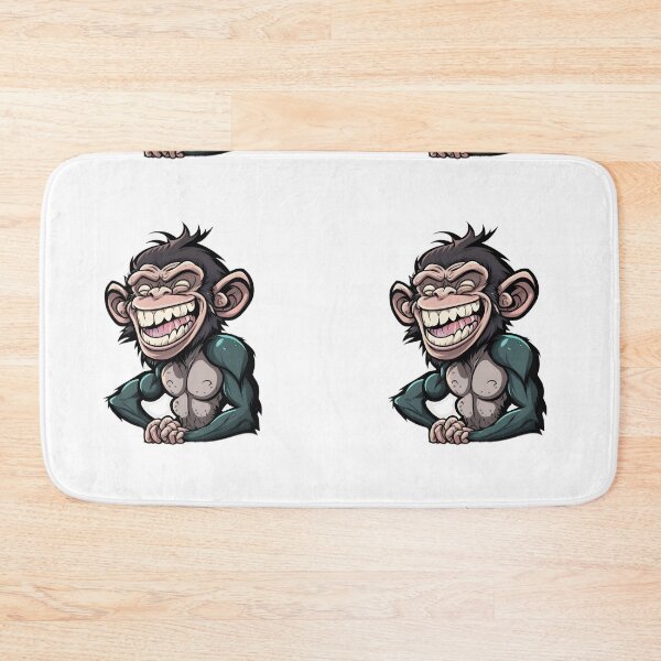 Item preview, Funny Laughing Chimpanzee Sticker designed and sold by PeteRascal.
