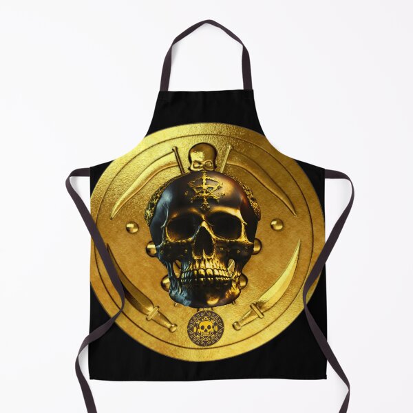 Item preview, Pirate Skull Golden Coin designed and sold by oldtimesss.