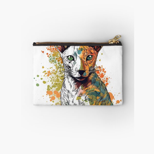 Item preview, Fusion Mixed Media Art: Expressive Oriental Shorthair designed and sold by DooodleGod.