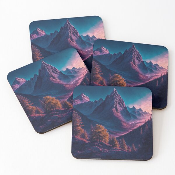 Item preview, A Towering Mountain with Its Base Enveloped by a Dense and Vibrant Forest, Showcasing the Symbiotic Relationship between the Mountains and the Trees, Ai Generated Art designed and sold by AiGens.