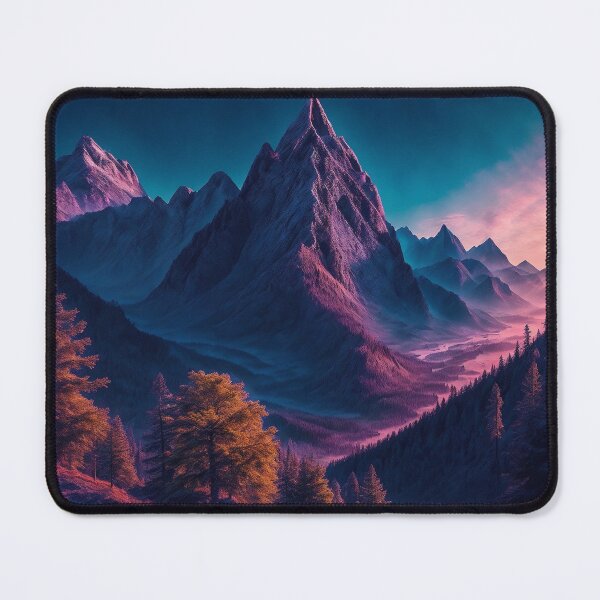 Item preview, A Towering Mountain with Its Base Enveloped by a Dense and Vibrant Forest, Showcasing the Symbiotic Relationship between the Mountains and the Trees, Ai Generated Art designed and sold by AiGens.