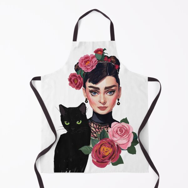 Item preview, Audrey Hepburn and black cat designed and sold by TatianaBoiko983.