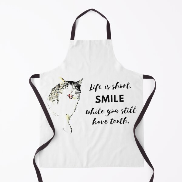 Item preview, Life is short, smile while you still have teeth - smiling cat designed and sold by tonimata.
