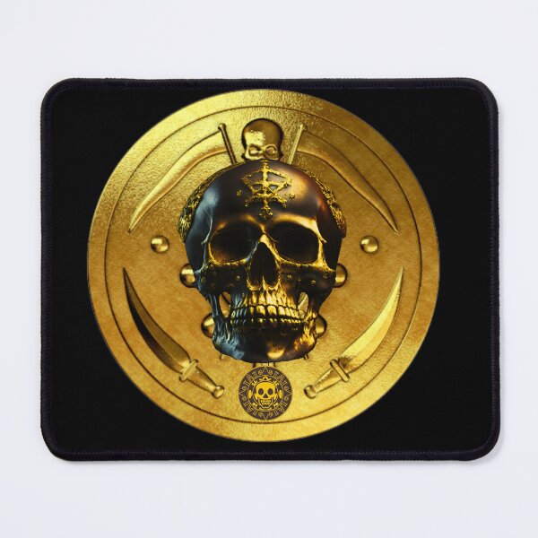 Item preview, Pirate Skull Golden Coin designed and sold by oldtimesss.