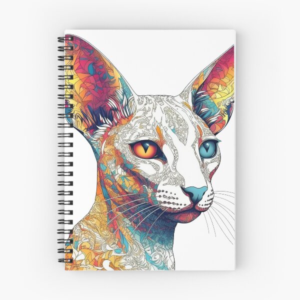 Item preview, WhimsiCats: Surreal Oriental Shorthair Cat Breed Apparel & Accessories with Vibrant Digital Art. designed and sold by DooodleGod.