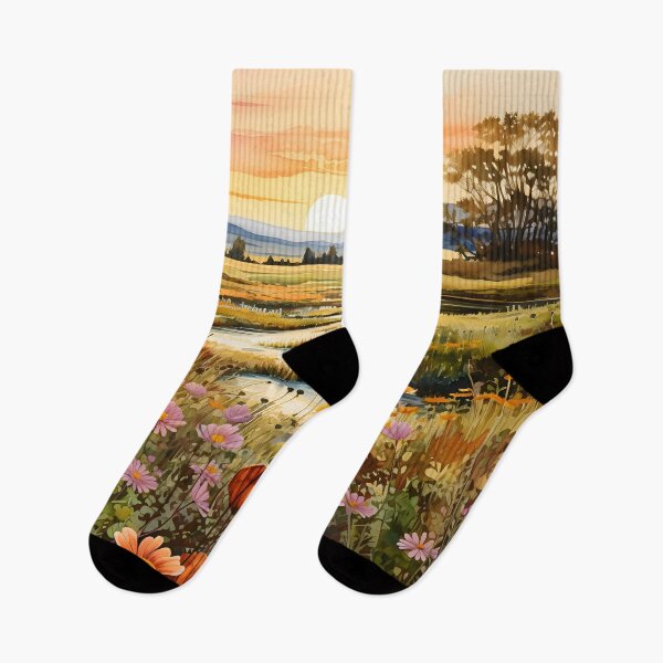 Item preview, sunset in the field designed and sold by Banna Baber.