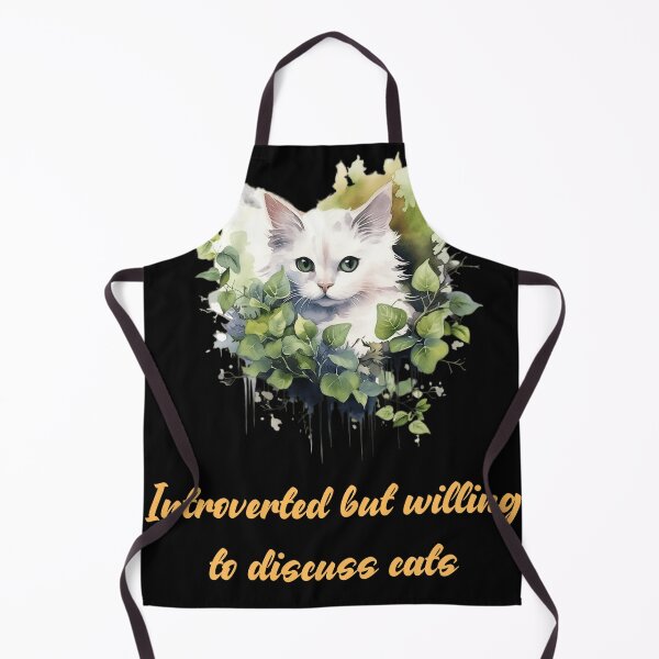 Item preview, Introverted but willing to discuss cats designed and sold by Dominika Bednarska.