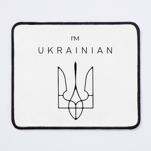 Item preview, President Volodymyr Zelensky Ukraine - Phrase I'm Ukrainian With Big Trident Tryzub designed and sold by Aide.