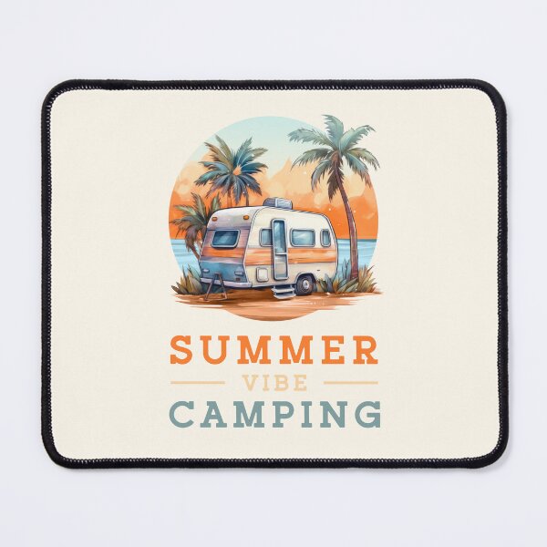 Item preview, Camp Vibe Summer Camping Vacay Travel With Orange Sunset And Palm Trees designed and sold by xenami.