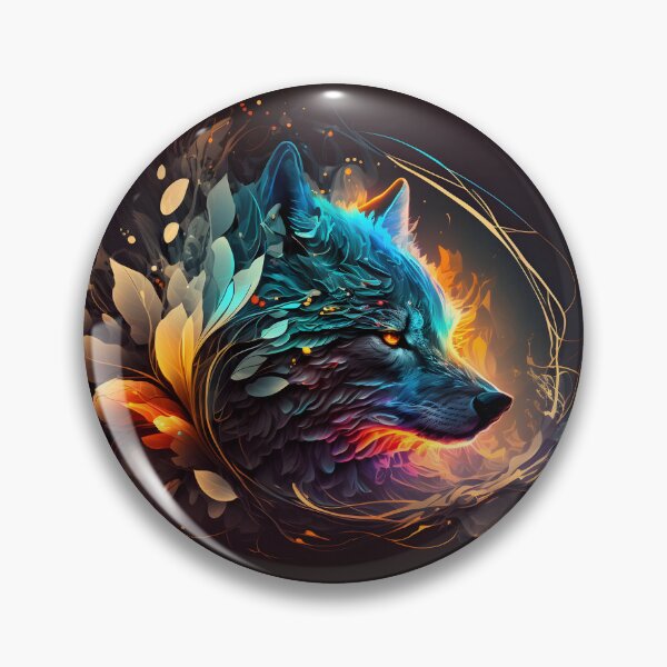 Item preview, Abstract Wolf Face Art  designed and sold by PeteRascal.