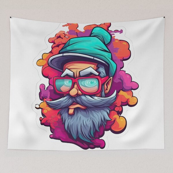 Item preview, Old man with fashionable glasses designed and sold by abmkf.