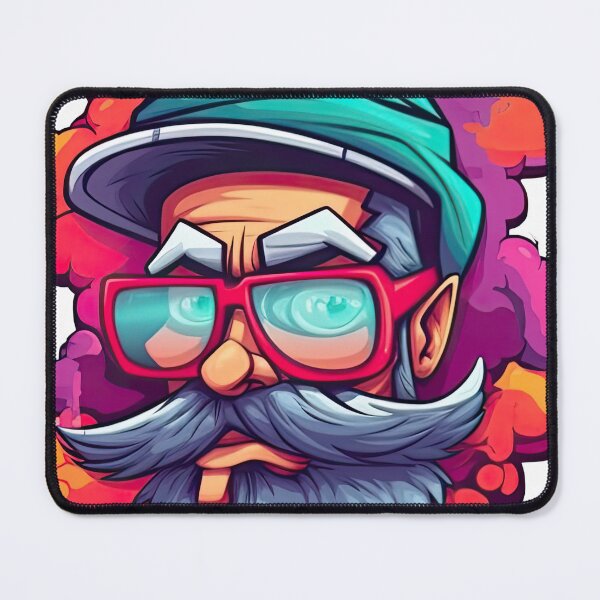 Item preview, Old man with fashionable glasses designed and sold by abmkf.