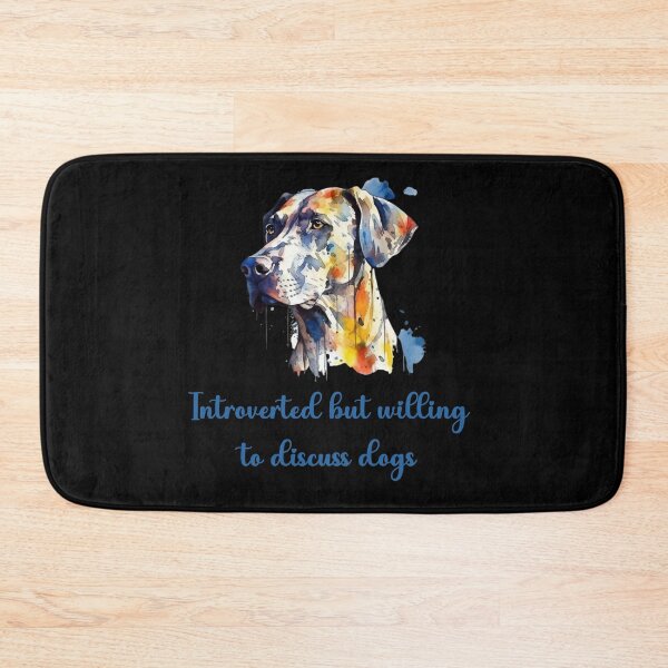 Item preview, Introverted But Willing To Discuss dogs designed and sold by Dominika Bednarska.