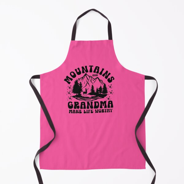 Item preview, Mountains and Grandma Make Life Worthy Typography Quote designed and sold by thedazzlingmonk.