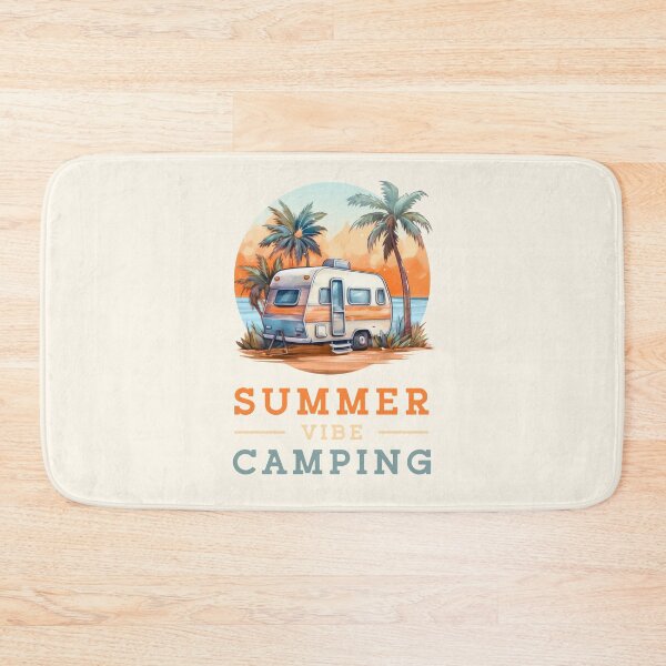 Item preview, Camp Vibe Summer Camping Vacay Travel With Orange Sunset And Palm Trees designed and sold by xenami.