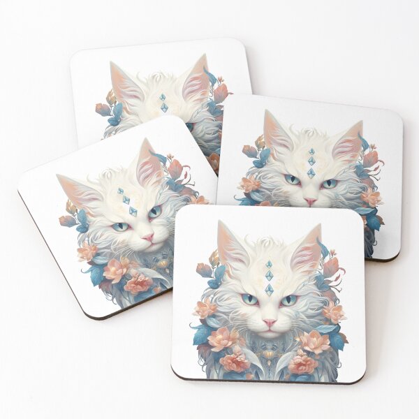 Item preview, The Queen Cat's Floral designed and sold by ShopWilPrints.
