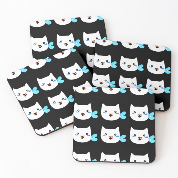 Item preview, cute cats with a smiling face designed and sold by MacLis.