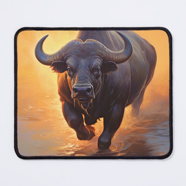 Item preview, African Buffalo Graphic T-Shirt Dress designed and sold by Digital-Art-Co.