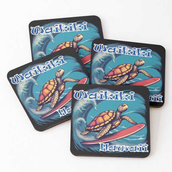 Item preview, Waikiki Surfing Turtle designed and sold by Uncle-Hawaii.