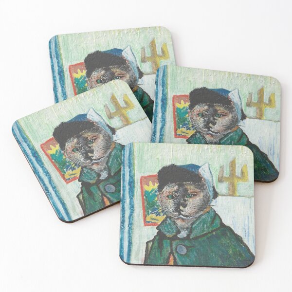 Item preview, Homage to van gogh #2 Cat Portrait designed and sold by hisuehowru.