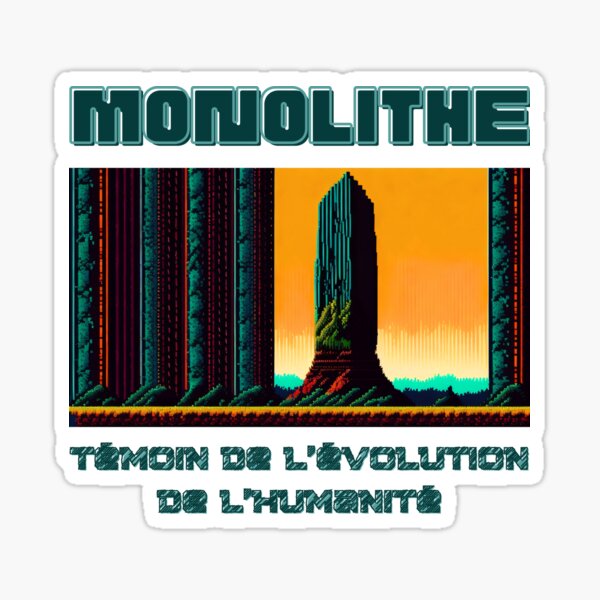 Artikel-Vorschau von Monolith Zeuge der Evolution der Menschheit, designt und verkauft von Dystotown.