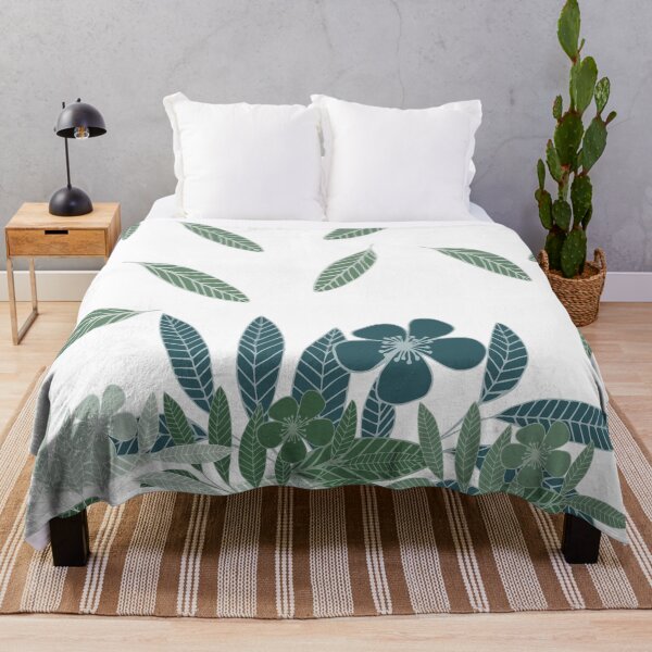 Item preview, Falling Leaves on Tropical Forest Flowers designed and sold by SerahO.
