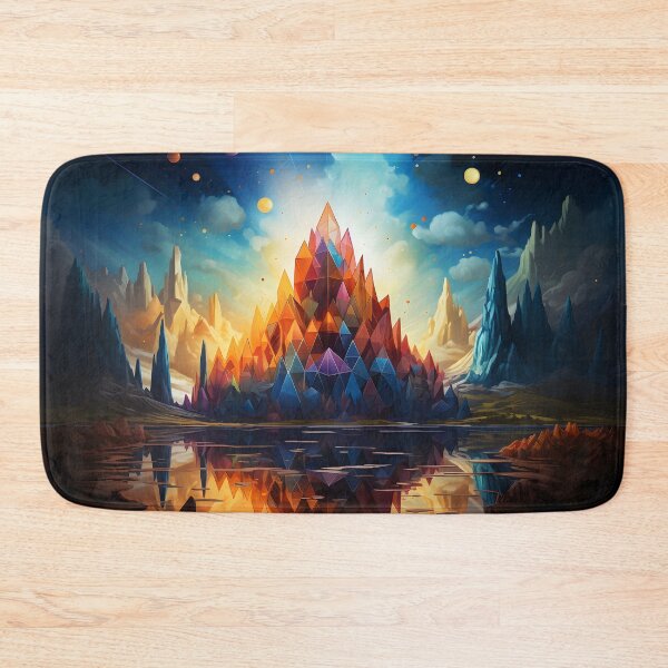 Item preview, Crystals and Prisms Landscape designed and sold by Maxouniverse.