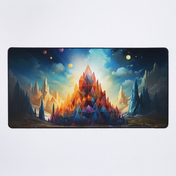 Item preview, Crystals and Prisms Landscape designed and sold by Maxouniverse.