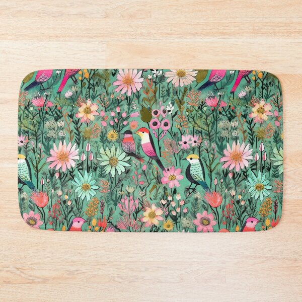 Item preview, Birds and flowers pattern designed and sold by Popote Madame.