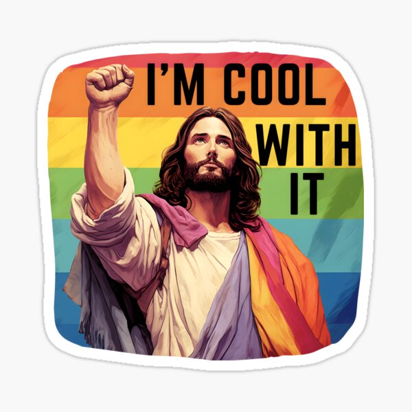 Item preview, Gay Jesus funny Pride LGBTQ  Christian designed and sold by proudlyparent.