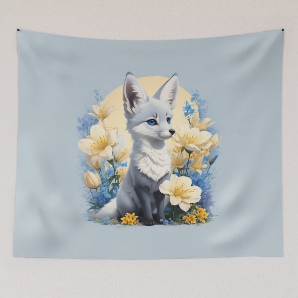 Item preview, Cute gray fox designed and sold by Neranchara.