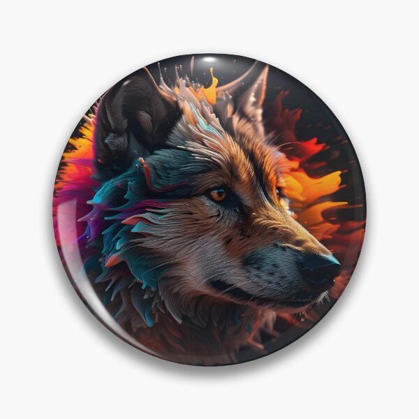 Item preview, Abstract Wolf Face Art  designed and sold by PeteRascal.