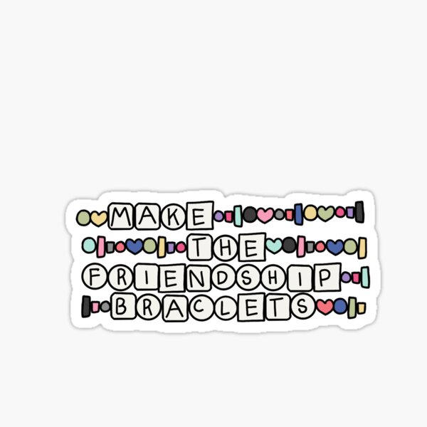 Taylor Swift Friendship Bracelet Sticker - All Too Well