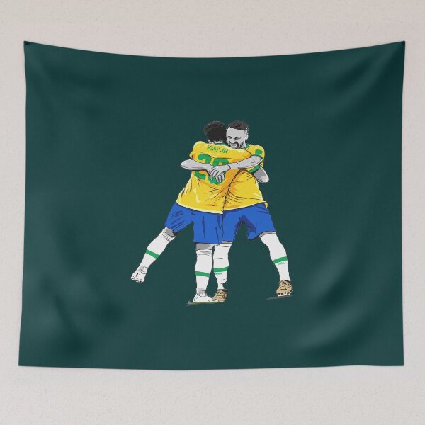 Item preview, BRAZIL Neymar Jr and Vini Jr World Cup Celebration  designed and sold by SudieDoiron.