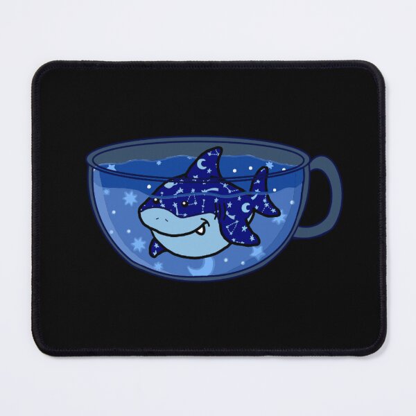 Item preview, Sleepy Shark Tea (Transparent Mug) designed and sold by octopuscafe.