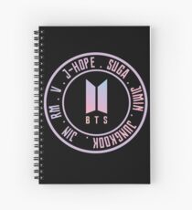 OT7 BTS with new logo Spiral Notebook