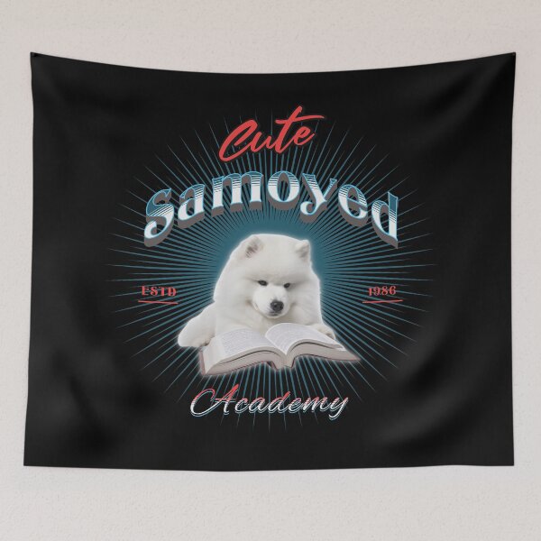 Item preview, Cute Samoyed Academy designed and sold by Vindbult.