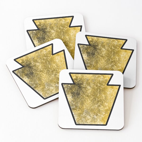 Item preview, Black and Gold Keystone State Pennsylvania Symbol designed and sold by Pocketsodders.