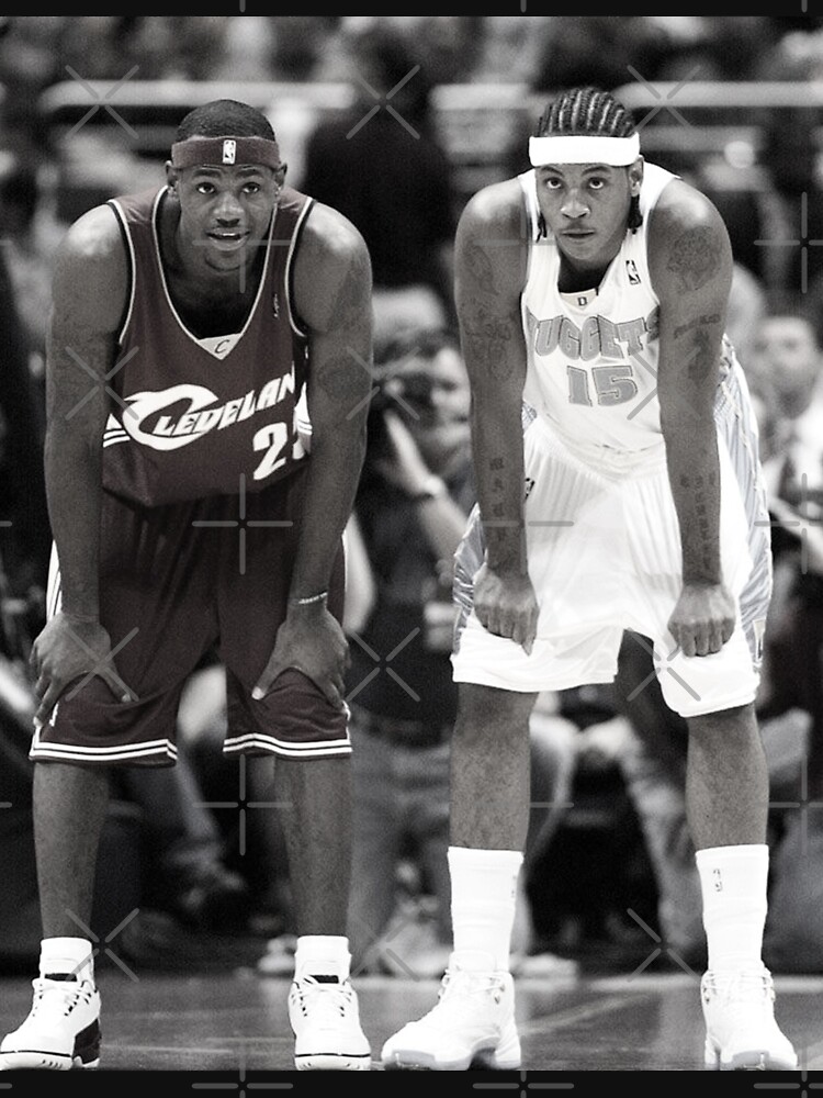 Lebron James and Carmelo Anthony  Nba fashion, Basketball clothes, Lebron  james rookie year