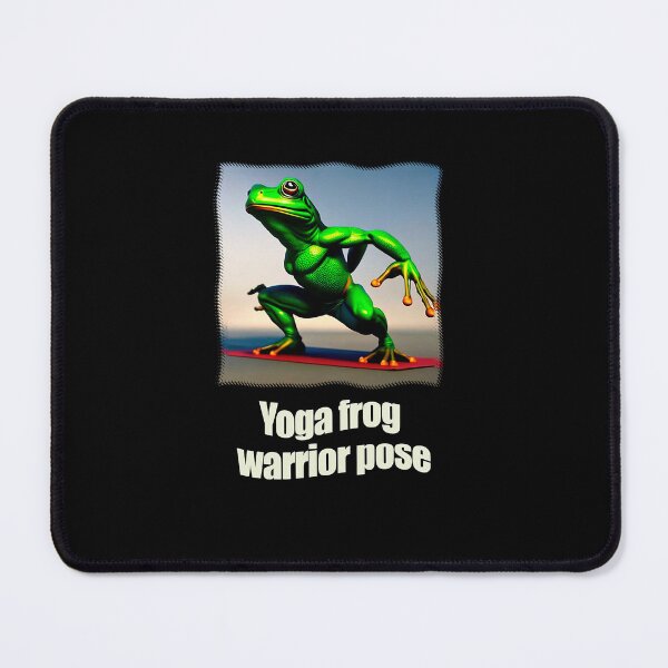 Item preview, Yoga frog warrior pose                       (21) designed and sold by KeishaScarletas.