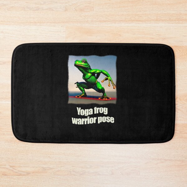 Item preview, Yoga frog warrior pose                       (21) designed and sold by KeishaScarletas.