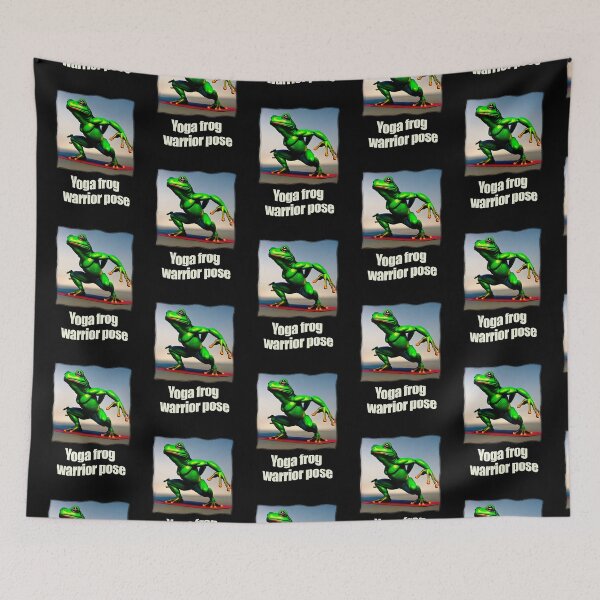 Item preview, Yoga frog warrior pose                       (21) designed and sold by KeishaScarletas.